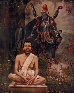 Kali worshiper Ramakrishna Paramhansa, the Swami's "illiterate" mentor.