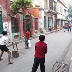 Ally Cricket in Calcutta. We called it Goli Cricket.