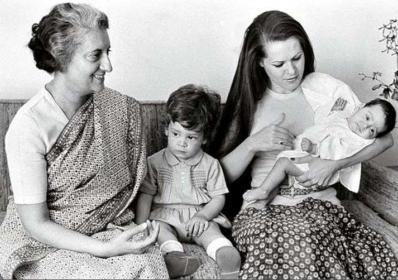 Indira, Sonia, Rahul and Priyanka...Gandhi.