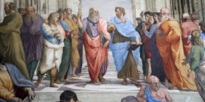 Plato and Aristotle, two of the greatest analytical thinkers. 