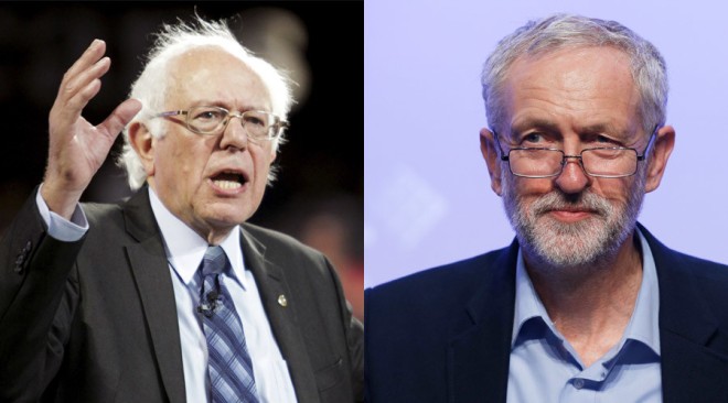 Bernie Sanders and Jeremy Corbyn. Together, these two pro-99% leaders can change the world.